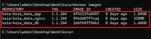 Проверка загруженных образов