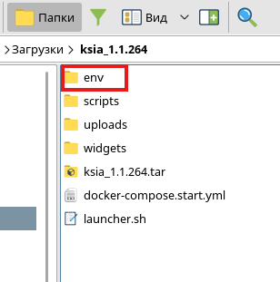 Папка «env»